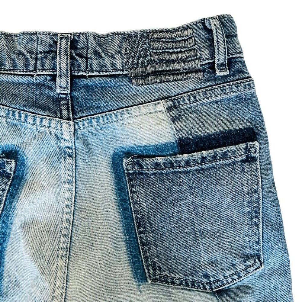 Revice Denim Lolita Two Tone Distressed Hem Jeans Womens Size 28 - Picture 7 of 14